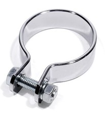 Auspuffklemme Befestigungsschelle Chrom Stahl 2" (51 mm) für Harley-Davidson
