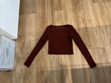 Pulli  Bauchfrei Bordeauxrot