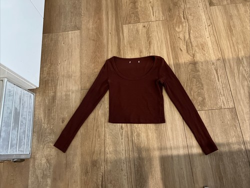 Pulli bauchfrei bordeauxrot - ,