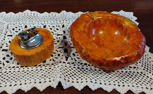 Alabaster aschenbecher - aschenbecher, +