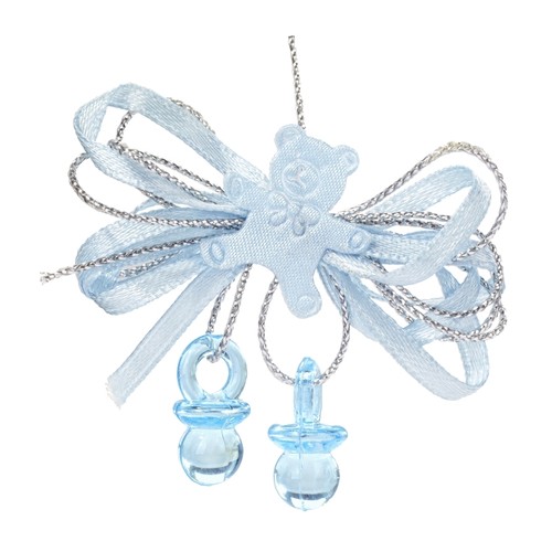 Schleifchen hellblau - 2x,