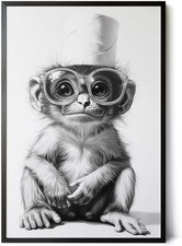 30x45cm Rahmen schwarz –