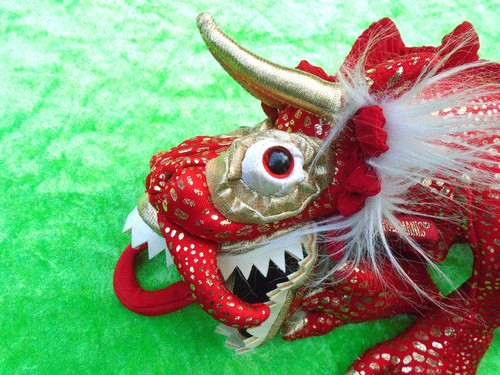 Roter drache folkmanis - roter,