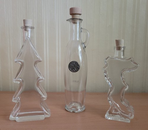 3er set glasflaschen - 3er, likör