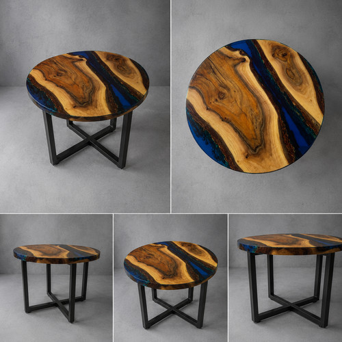 Rund couchtisch massivholz - rund,