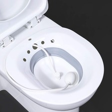 Faltbares Sitzbad für Toilette Tragbares Bidetbecken Sitzbadewanne Hämorrhoiden！