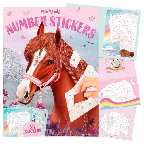Miss melody number stickers - melody,