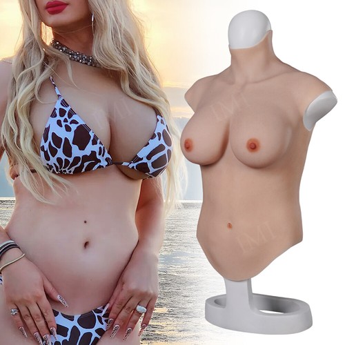 Half bodysuit silikonbrüste - half,