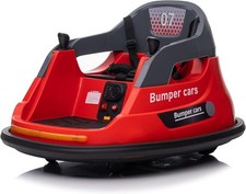 12V 360° Drehbarer Autoscooter mit 2,4-G-Fernbedienung, LED-Lichtern und Musik