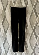 Schwarze Echt Leder Stretch