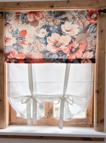 Gardine blumen breite - gardine,