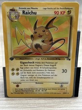 Pokémon Raichu First Edition 29/62 Deutsch Fossil Set NM