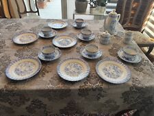 21 tlg. Kaffee-Teeservice Porzellan, China Blau Bavaria
