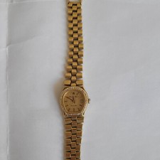 GOldene Damen Armbanduhr