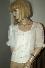 Trachten Bluse weiß Landhaus