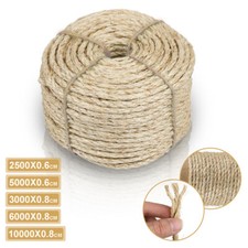 Sisalseil natur 6-8mm Kratzb