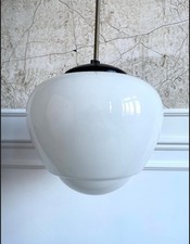 Lampe Pendelleuchte Hängeleuchte Opalglas Mid Century Bauhaus Bauhaus Art Deco