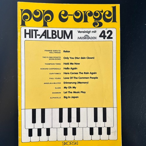 Noten pop orgel - noten,