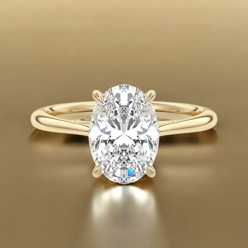 14k gelbgold ehering oval - gelbgold,