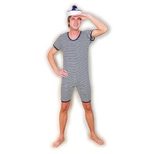 Ringelbadeanzug Herren Retro