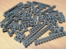 LEGO Technic Konvolut Lochstangen Lochsteine dunkelgrau / Technik