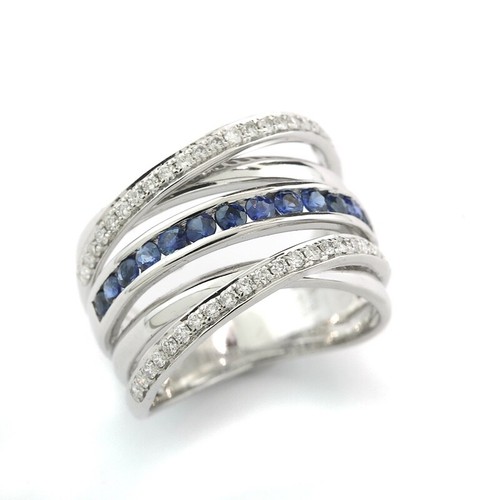 Ring saphire brillanten - ring,