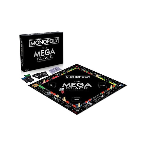Monopoly mega black edition - mega,