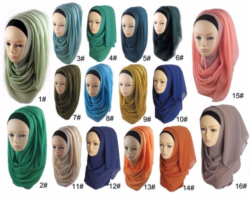 Sifon hijab kopftuch schal - sifon,