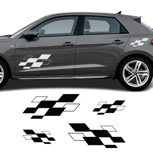 Aufkleber seitlich racing - seitlich,