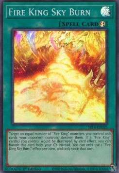 Yugioh fire king sky burn - fire,