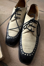 Fratelli Rossetti Blücher Schnürschuh Schwarz/Beige *Edel* Gr. 38