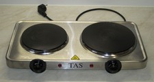 Edelstahl Doppel Kochplatte