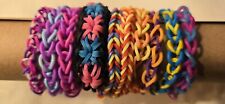 Loom Bands⛓️ 10 Armbänder Adventskalender?Handarbeit Schmuck Basteln Mitgebsel 