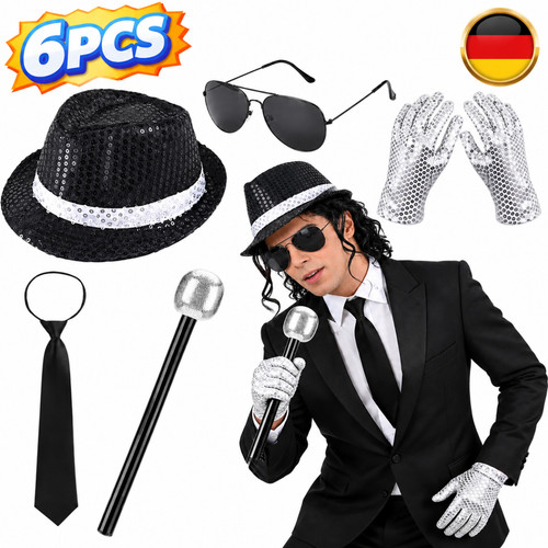 Pailletten popstar kostüm - pailletten,