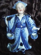 Chinesische nickende antike Porzellanfigur aus dem 19. Jahrhundert - (hat Beschädigungen)