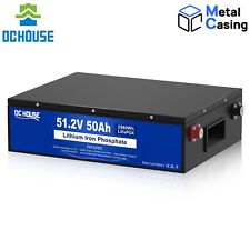 48V 50Ah Lithium Batterie LiFePO4 Akku BMS 4000+ Zyklen Wohnmobil Solaranlage