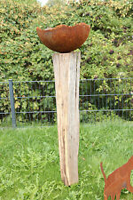 Halbschale Rostschale Garten Edelrost Pflanzschale Deko Metall 35cm