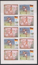 Olympiade 1972 - History - Speerwurf - RAK - KLB ungezähnt postfrisch