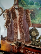 Damen Lammfell Weste 40-42 Tibet Lammfell neu