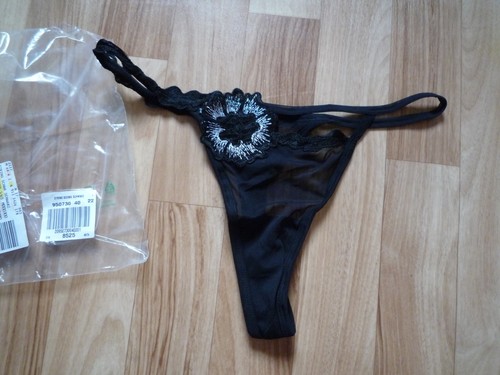 String tanga schwarz mit - string-tanga,