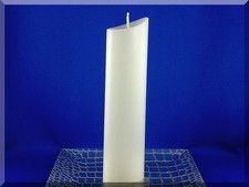 Edle Kerze Rohling Oval weiß - Sonderform - Kerzenkunst