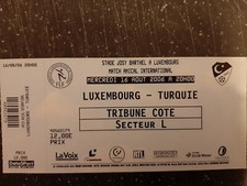 Ticket  Luxemburg - Türkei