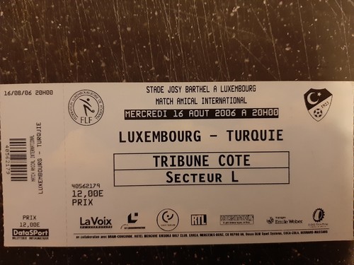 Ticket luxemburg türkei - luxemburg,