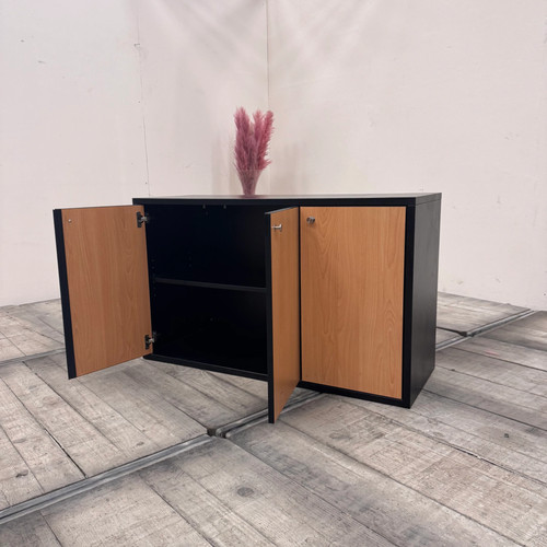 Aktenschrank schwarz braun - schwarz,