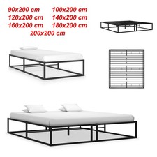 Bettgestell Schwarz Metall