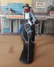 Atlantic seltenen Outlaw Serie Wild West Cowboy Bandit Reiter  bemalt 60mm 1/32