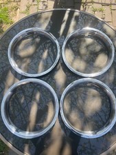 Original MGB Edelstahl-Blenden Felgen LG Rostyle Wheel Trim Set Stainless Steel