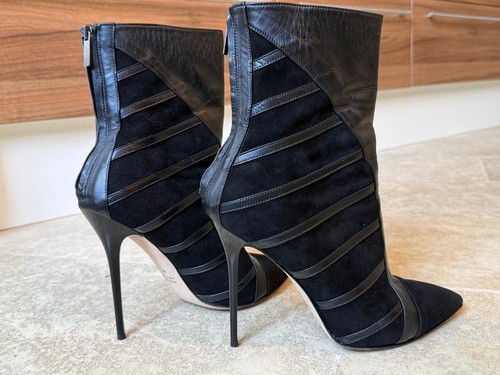 Sexy stiefletten aus - aus, leder/