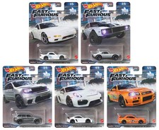 Fast & Furious Set 5 Modellautos 2023 Premium RealRiders 1:64 Hot Wheels HNW46