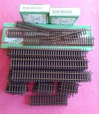 Pilz H0 Schienenkonvolut + 2 Weichenantriebe
